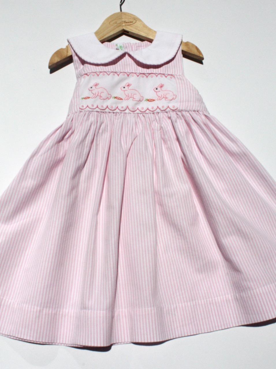 Bunnies Pink Stripe Dress