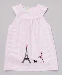 Girl and Eiffel Float Dress